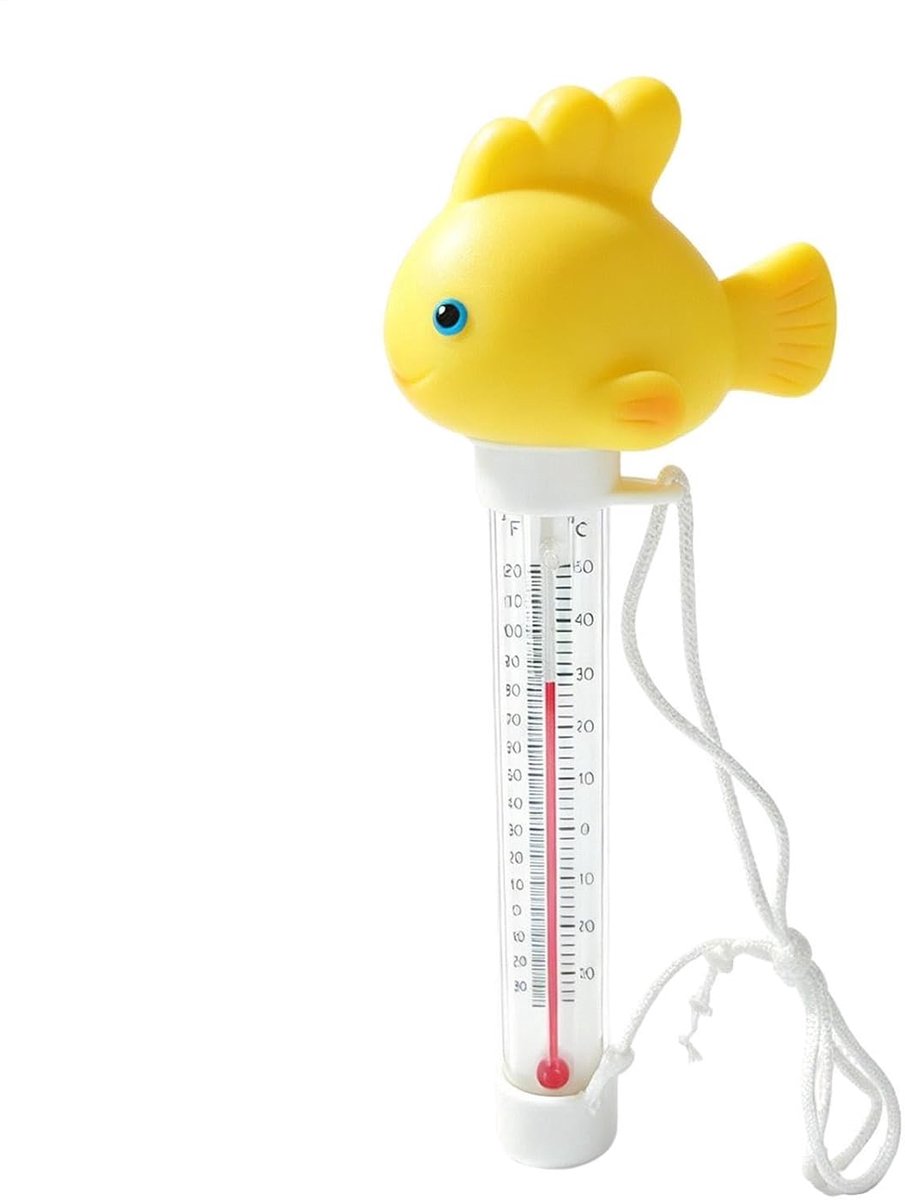 Zwembad Water Thermometer - Bad Temperatuurmeter - Water Temperatuur Meten - Drijvend Cartoon Ontwerp - 19 Centimeter - Veel vis