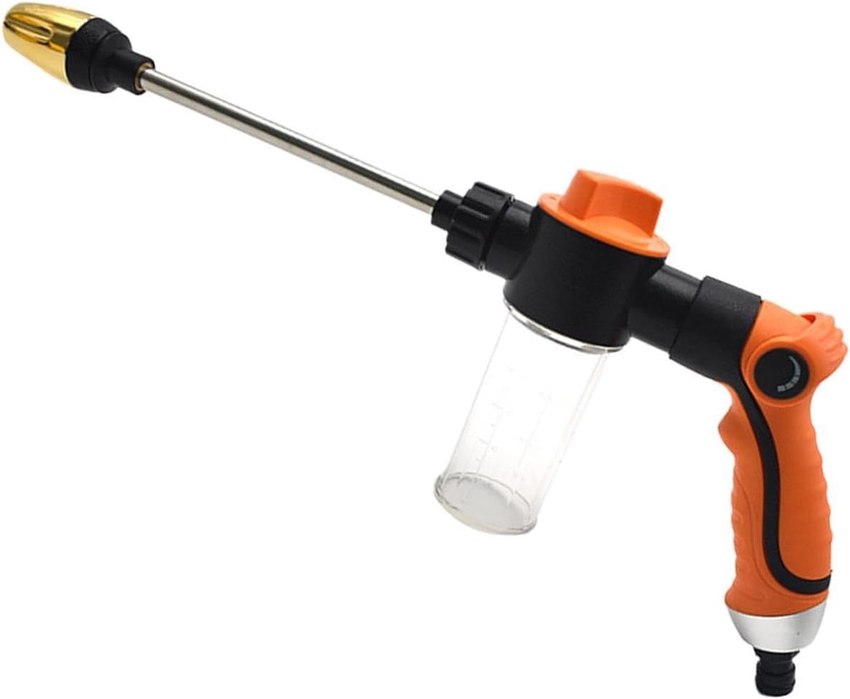 Tuinslang Mondstuk - Sproeikop - Tuin en auto - Instelbare sproeistanden - 38.5 cm - Geel zwart