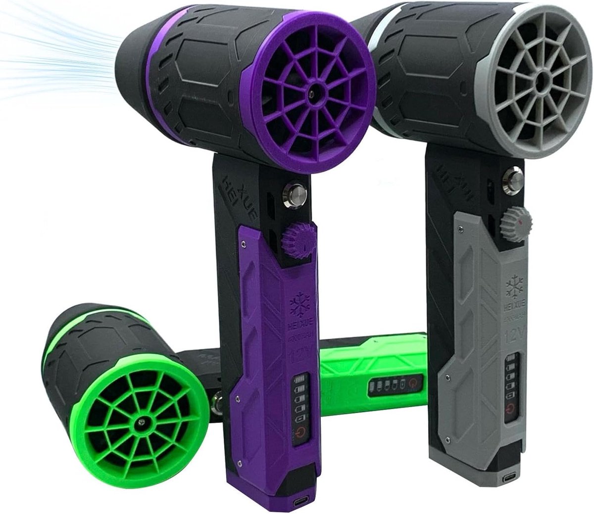 Draagbare Luchtblazer - Elektrische Stofblazer - Snel Reinigen - Traploze Snelheidsregeling - 4000 mAh Batterij - Grijs