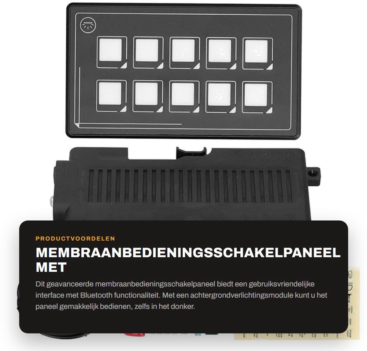 Dailygoods - Membraanbedieningsschakelpaneel met Bluetooth APP Bediening
