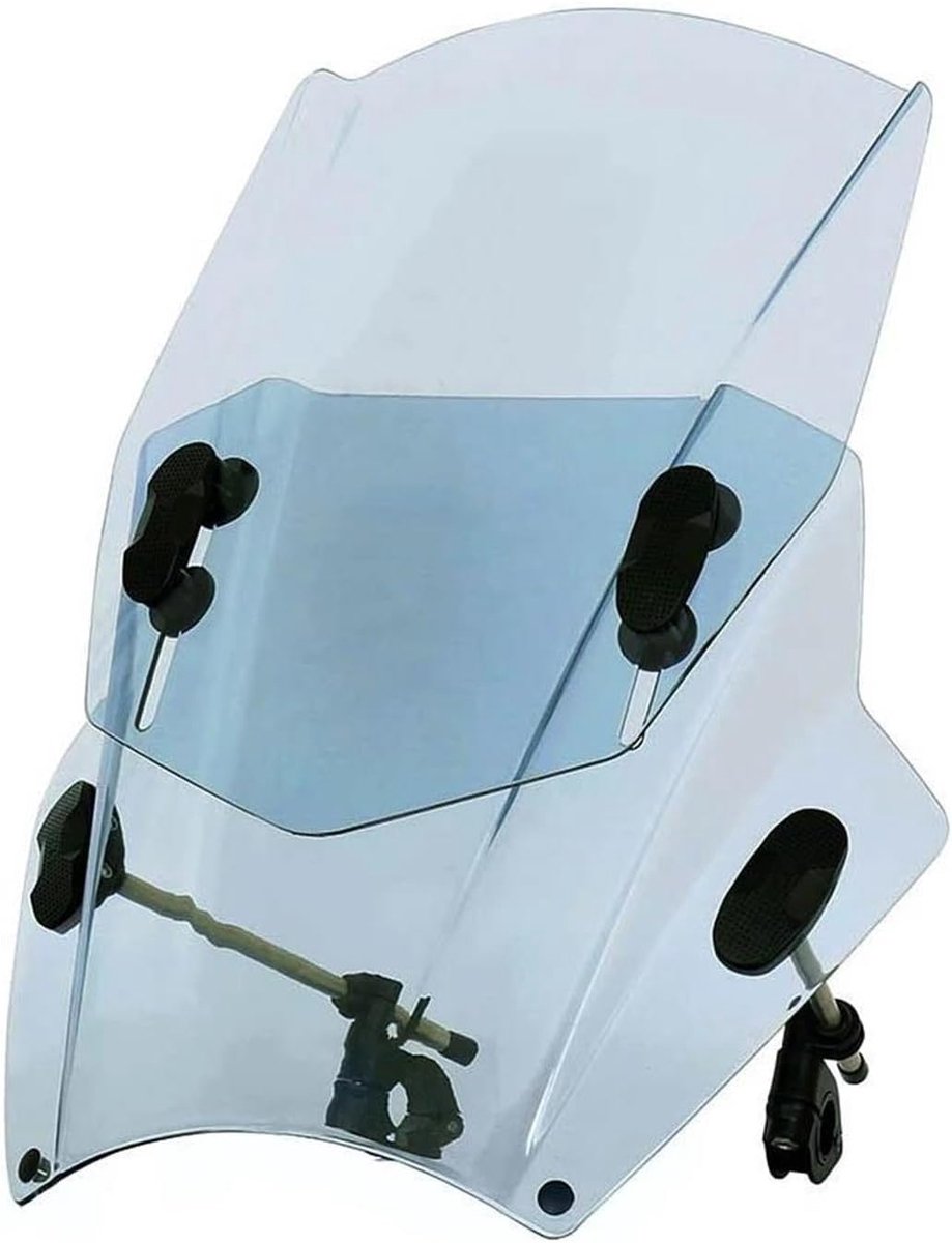 Motorfiets Windscherm - Windschermhoes Fiets Deflector - Comfortabel Rijden - Verstelbaar ABS Kunststof - 410mm Breedte - Style 1