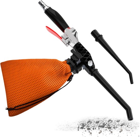 Luchtblazer Compressor - Stofzuiger Tool - Auto Interieur Reinigen - Blaast en Zuigt - 22 cm - Zinklegering