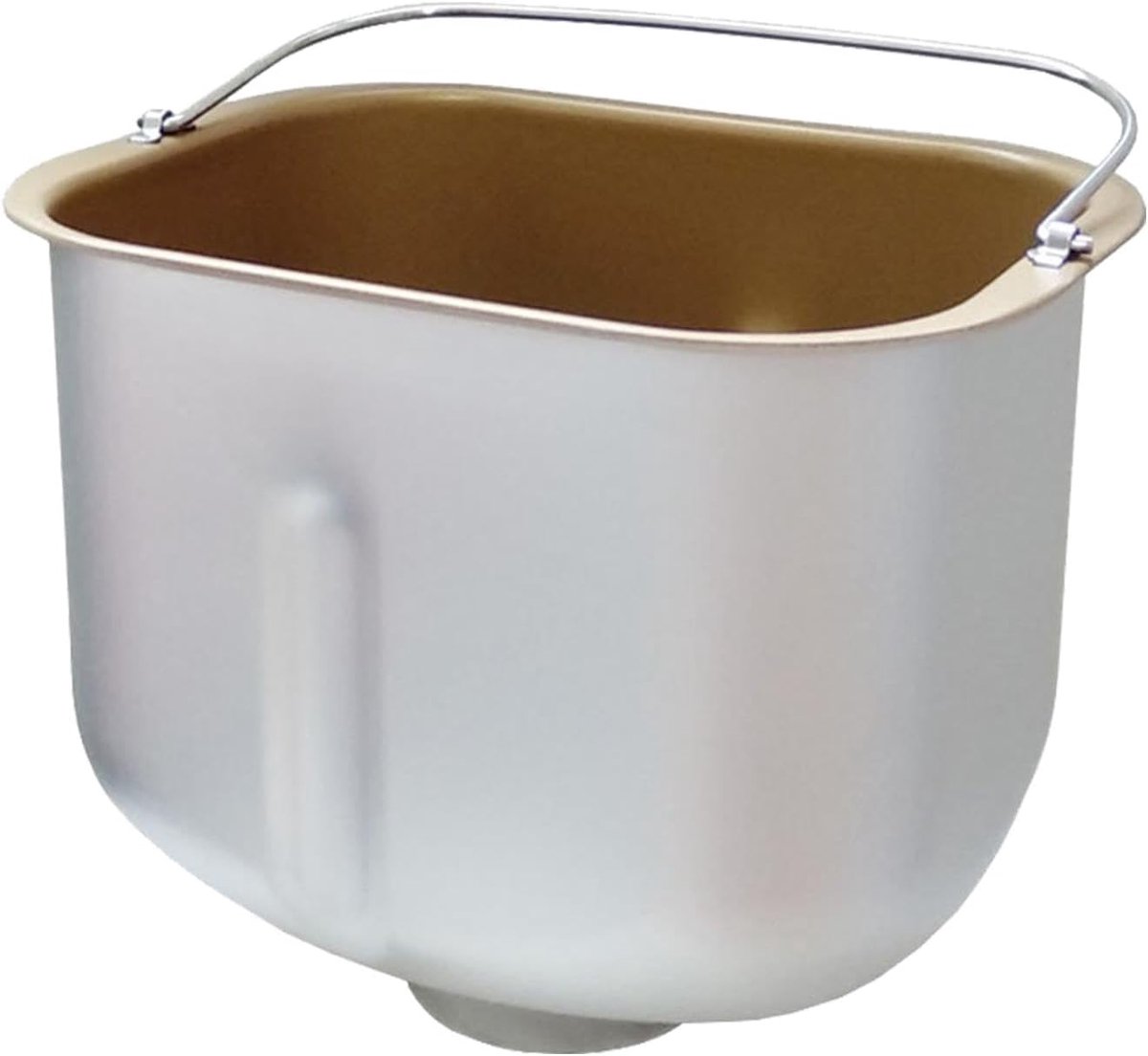 Broodmaker Pan - Bakvat Broodmachine - Brood Bakken - Antiaanbaklaag - 19.7x14.7x16.5cm - Goud
