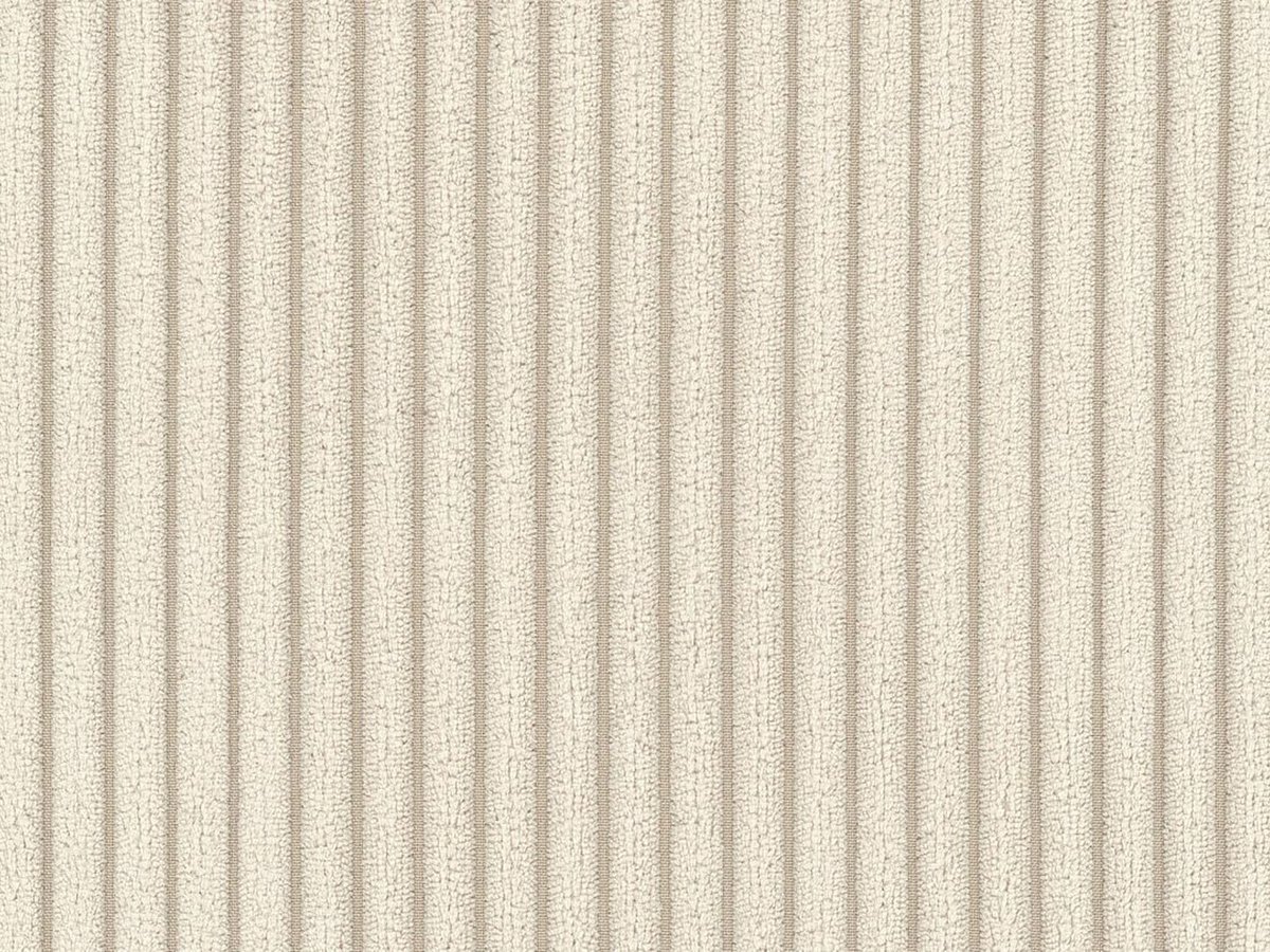 Vente-unique Vierzitsslaapbank in beige ribfluweel - POGNI van Maison Céphy