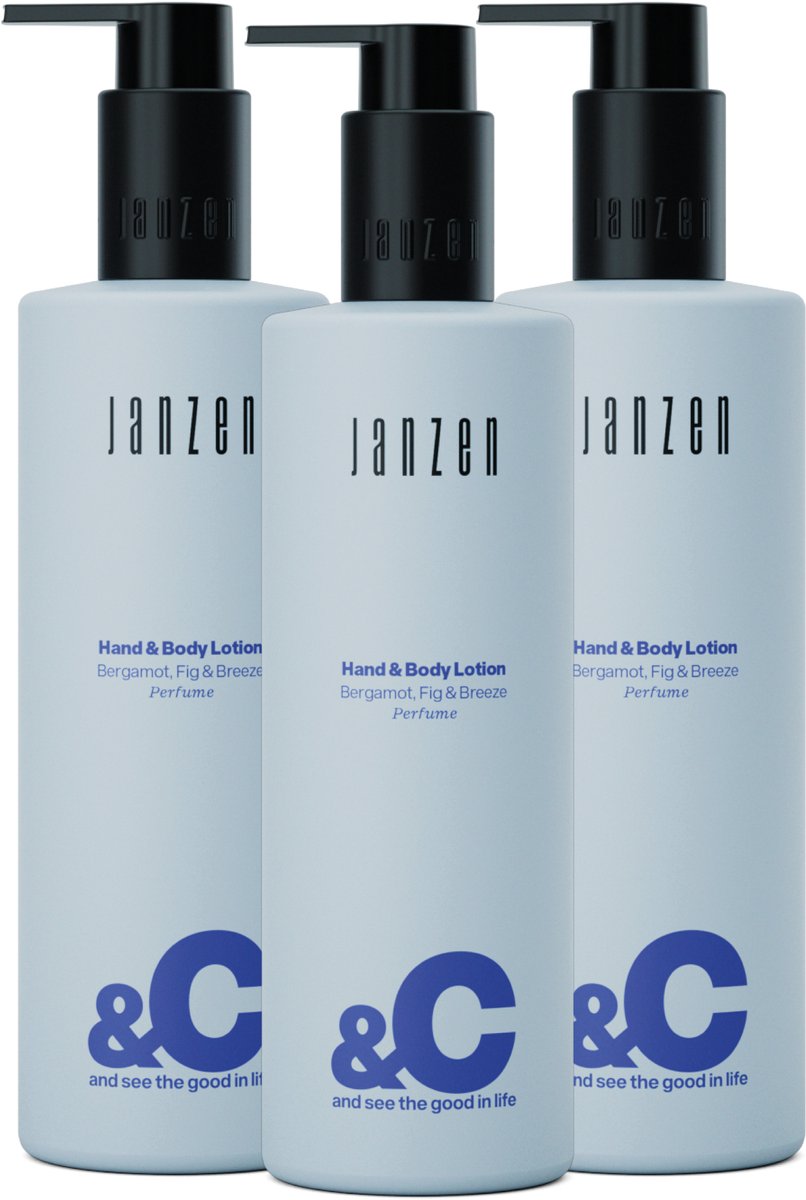 JANZEN Body Lotion &C Bergamot, Fig & Breeze 3-pack