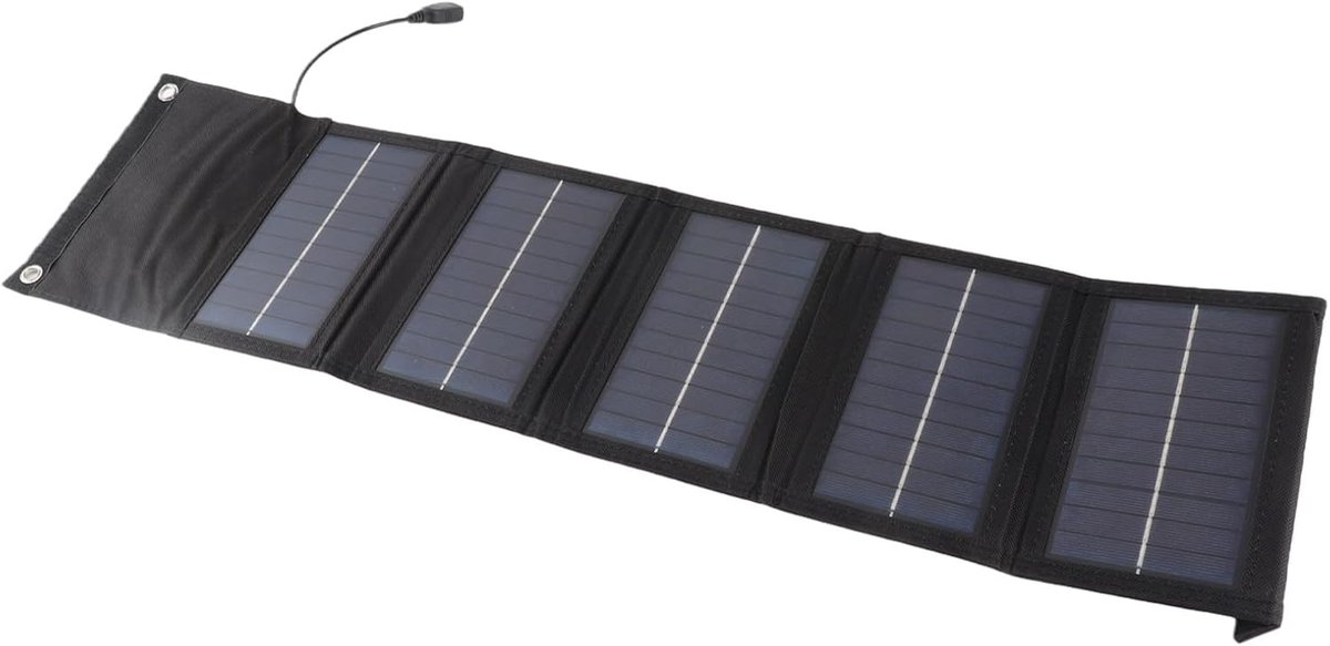 Opvouwbaar Zonnepaneel - Draagbare Lader - Outdoor Energie - Hoge Conversie - 25W - Zwart