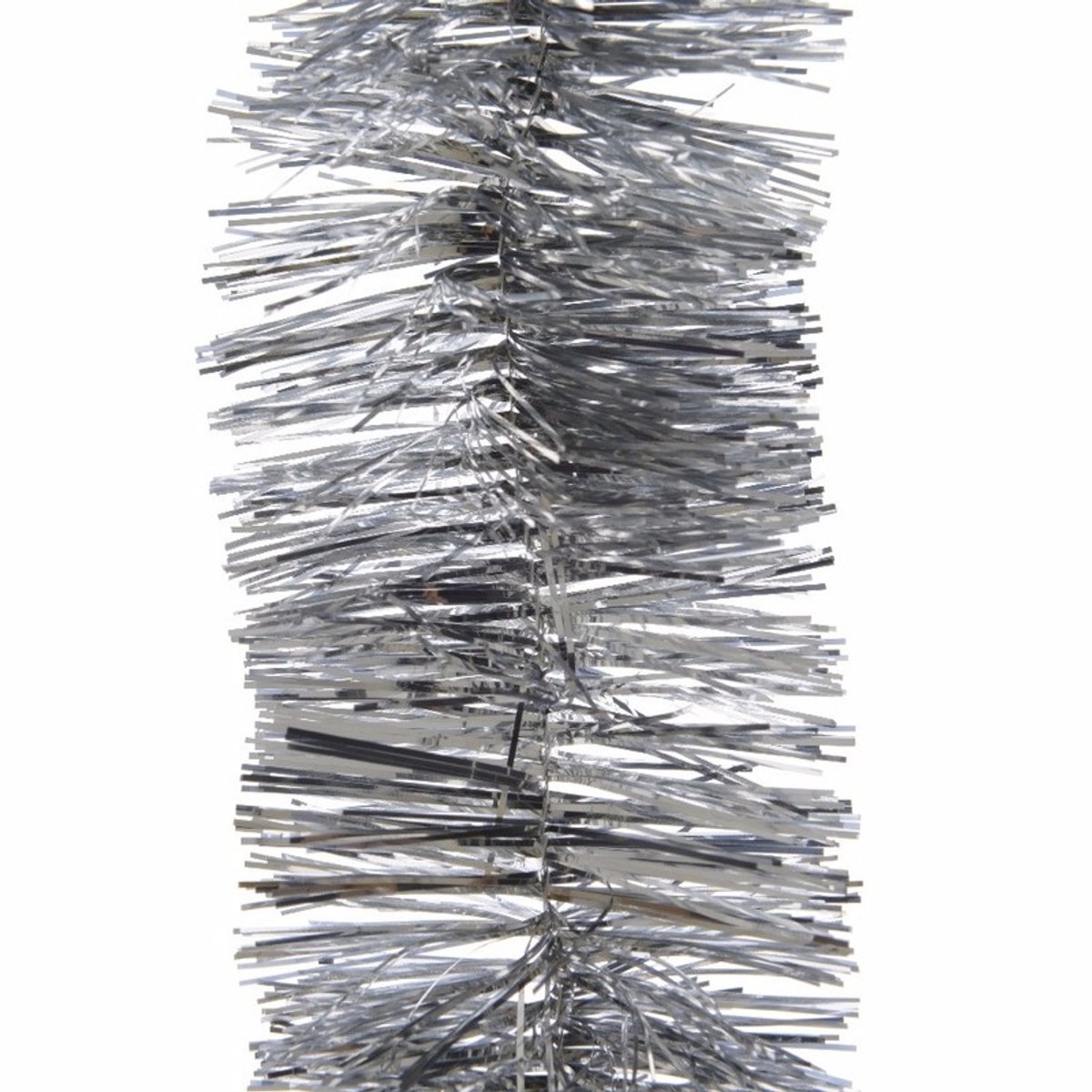 Benson Kerstslinger guirlande zilver - glanzend lametta - 270 cm - kerstdecoratie – foto 3
