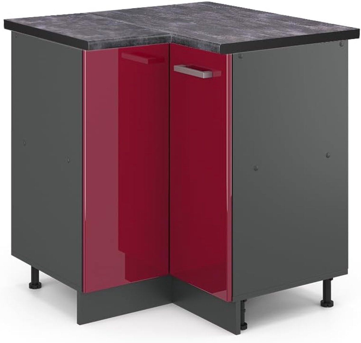 Hoekkast Keuken - Onderkast Modulair - Keuken Indelen - Efficiënt Hoekgebruik - 75.7 cm Br