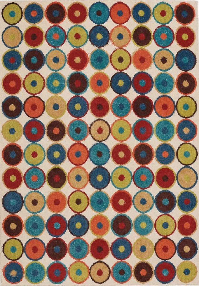 Vloerkleed Cirkel Geometrie - Zacht Laagpolig - Woonkamer Decoratie - Geschikt Voor Vloerv