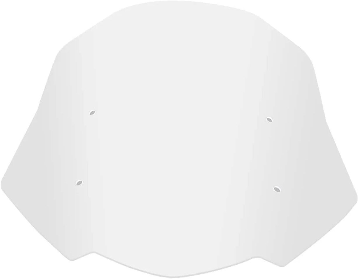Motorfiets Windscherm - Winddeflector Kuipruit - Comfortabel Rijden - Verhoogde Bescherming - 52.5 cm Hoog - Helder