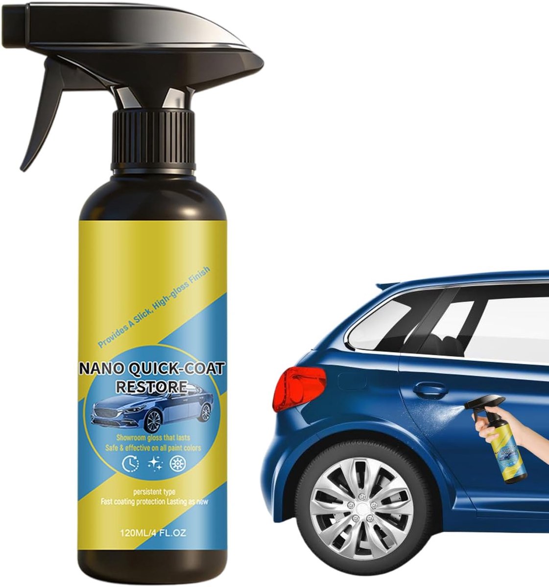 Auto Coating Spray - Waterdichte UV-oplossing - Voertuig Beschermen - Snelle Nanotechnologie - 120 ml - Transparant