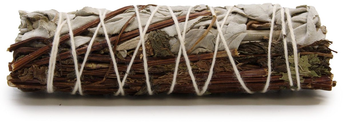 Smudge Stick - White Sage & Peppermint 10cm