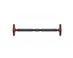 Noventra - pull up bar - optrekstang - optrekstang voor tussen de deur - 140 KG draagkracht - 90 x 130 cm - zwart met rood - verstelbaar