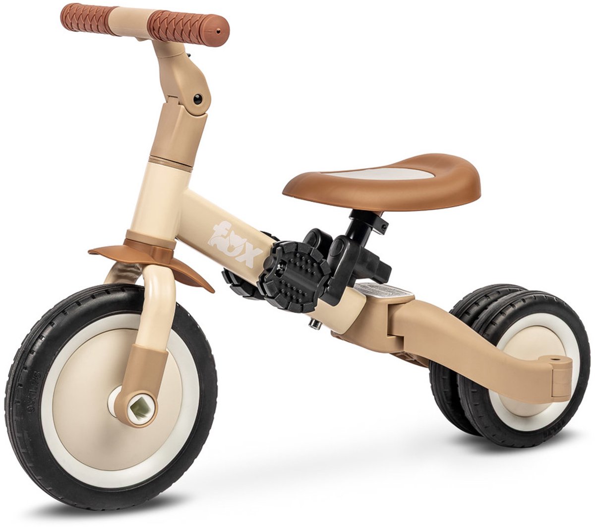 Toyz Rowerek Fox Serie Driewieler Beige Multifunctioneel Ergonomisch Ontwerp