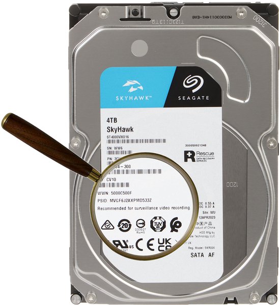 Seagate SkyHawk ST4000VX016 interne harde schijf 4 TB 256 MB 3.5" SATA III van Seagate — afbeelding 3