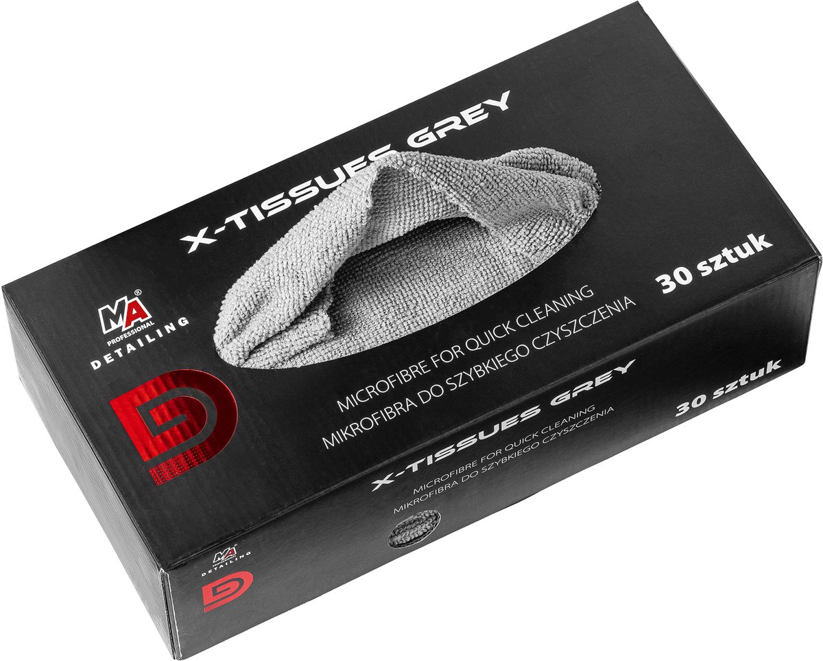 Amtra X-Tissues - Poetsmiddel - 200gsm - 30 Stuks - Grijs