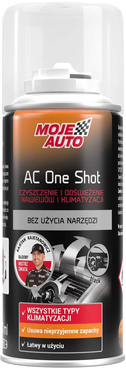 Amtra AC One Shot - Luchtverfrisser - Black Geur - 150 ml - Voor Auto's