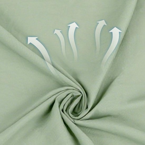 Slaapzak Binnenhoes - Reislakens - Kamperen en Reizen - Extra Warmte Isolatie - 210x80 cm - Groen — afbeelding 3