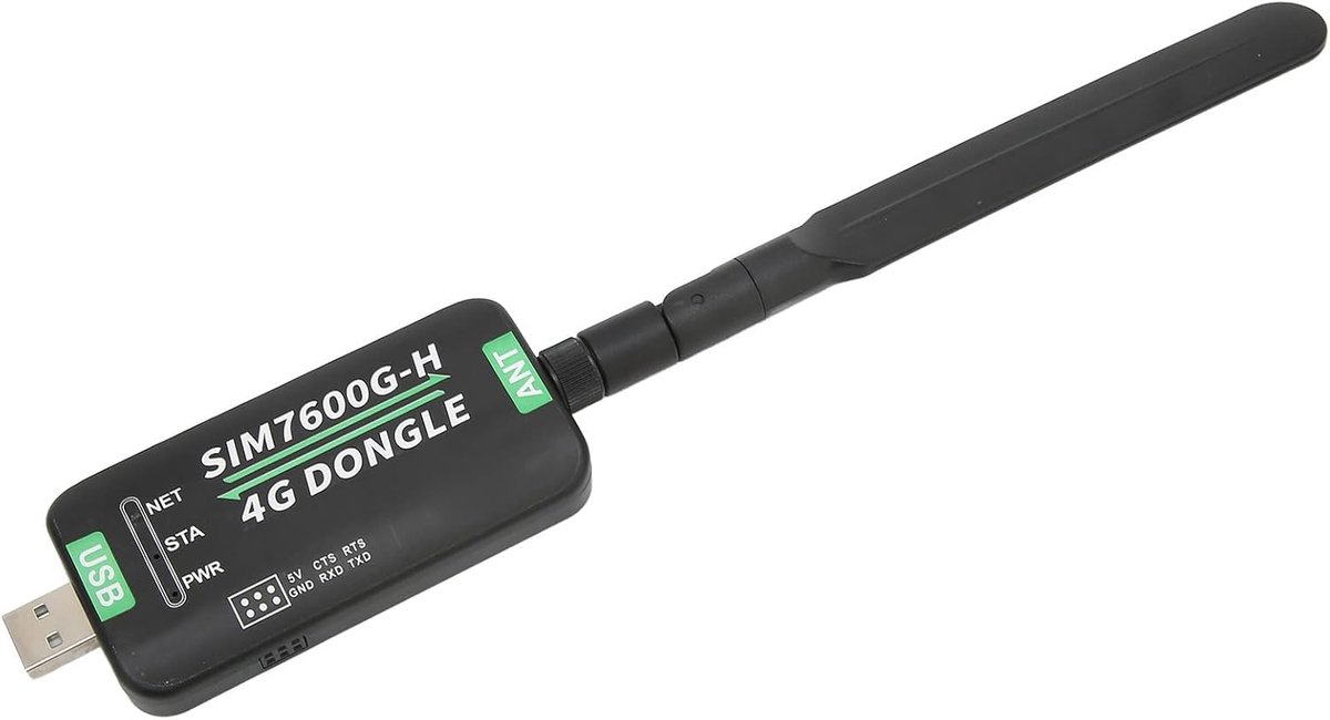 4G Dongle Module - LTE USB Adapter - Internet Toegang - Draaibare Antenne - 50MBps Snelheid - Zwart