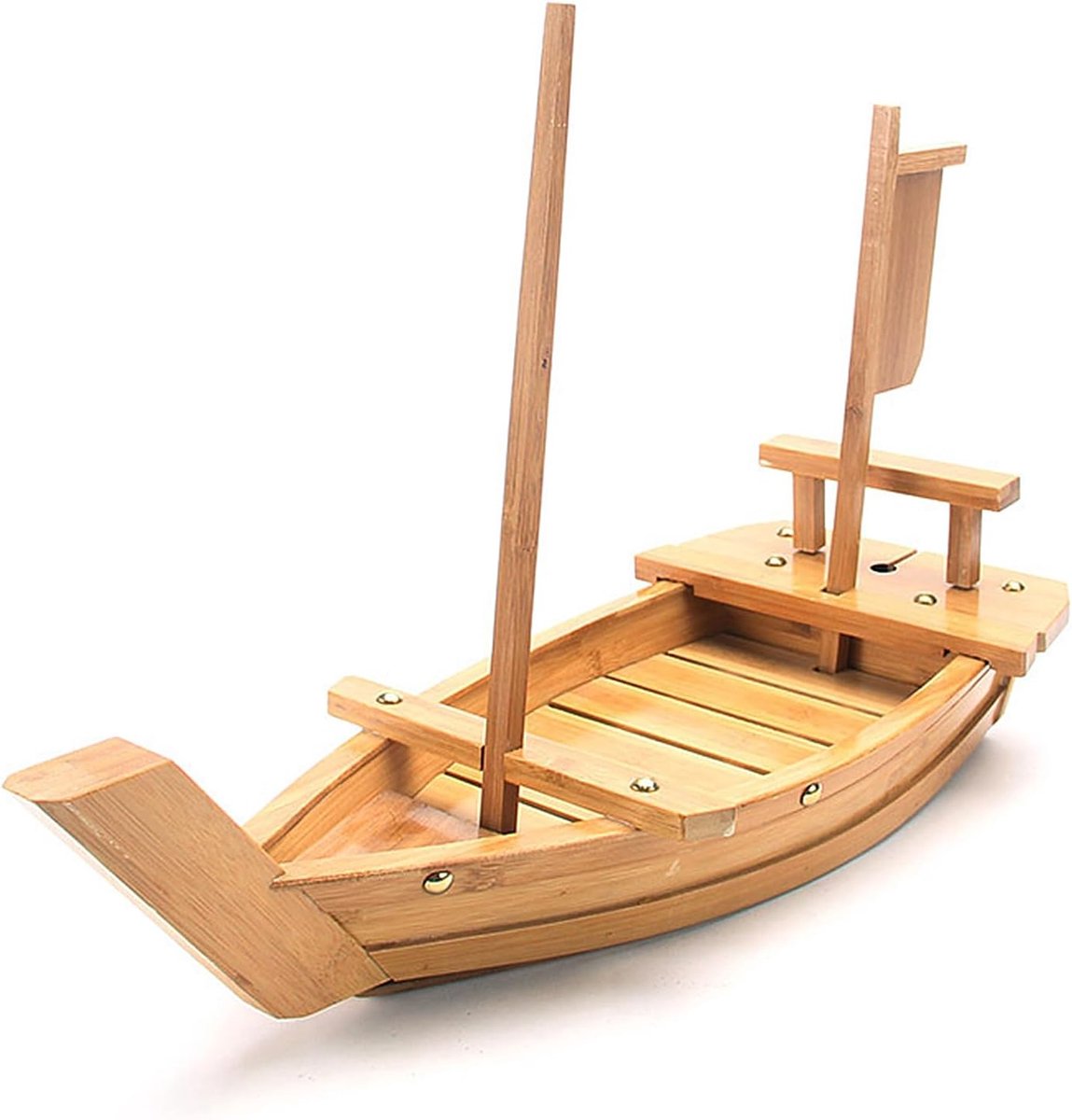 Sushi Boot Bamboe - Dienblad Sashimi - Eten Presenteren - Natuurlijke Bamboe - 60cm - Houtkleur