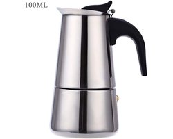 Koffiezetter - Espresso Maker - Heerlijke Koffie - Roestvrij Staal - 6 Kopjes - Rood