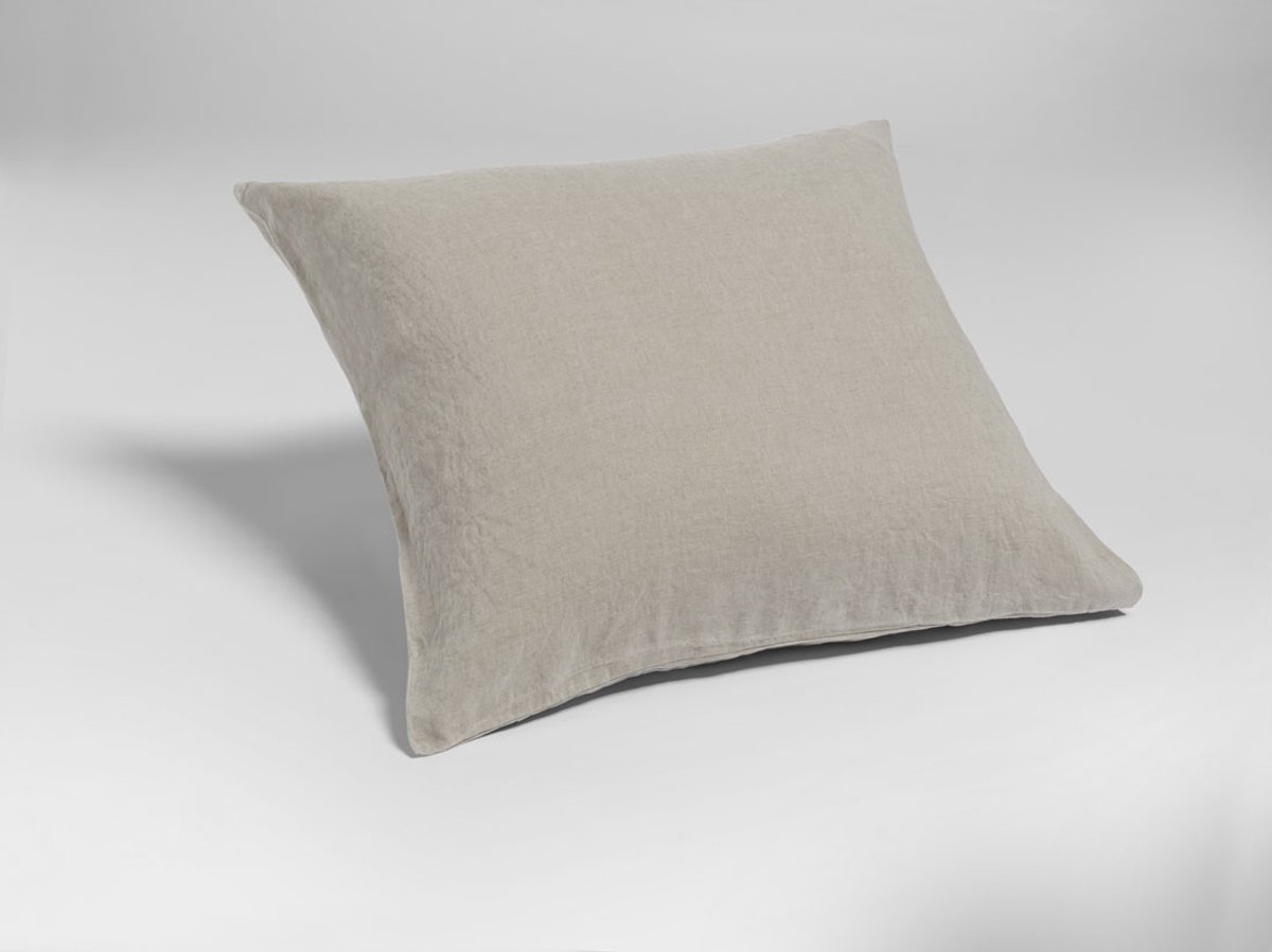 Yumeko kussensloop gewassen linnen natuurlijk 65x65 - Biologisch & ecologisch - 1 stuk
