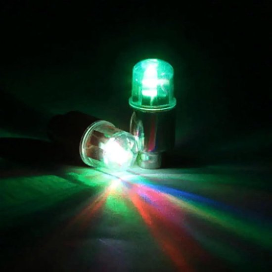 Fiets Wiel Verlichting - Fietslampjes Ventieldop - Fiets Veiligheid - Waterdicht Ontwerp - Universele Maat - Rood — afbeelding 3