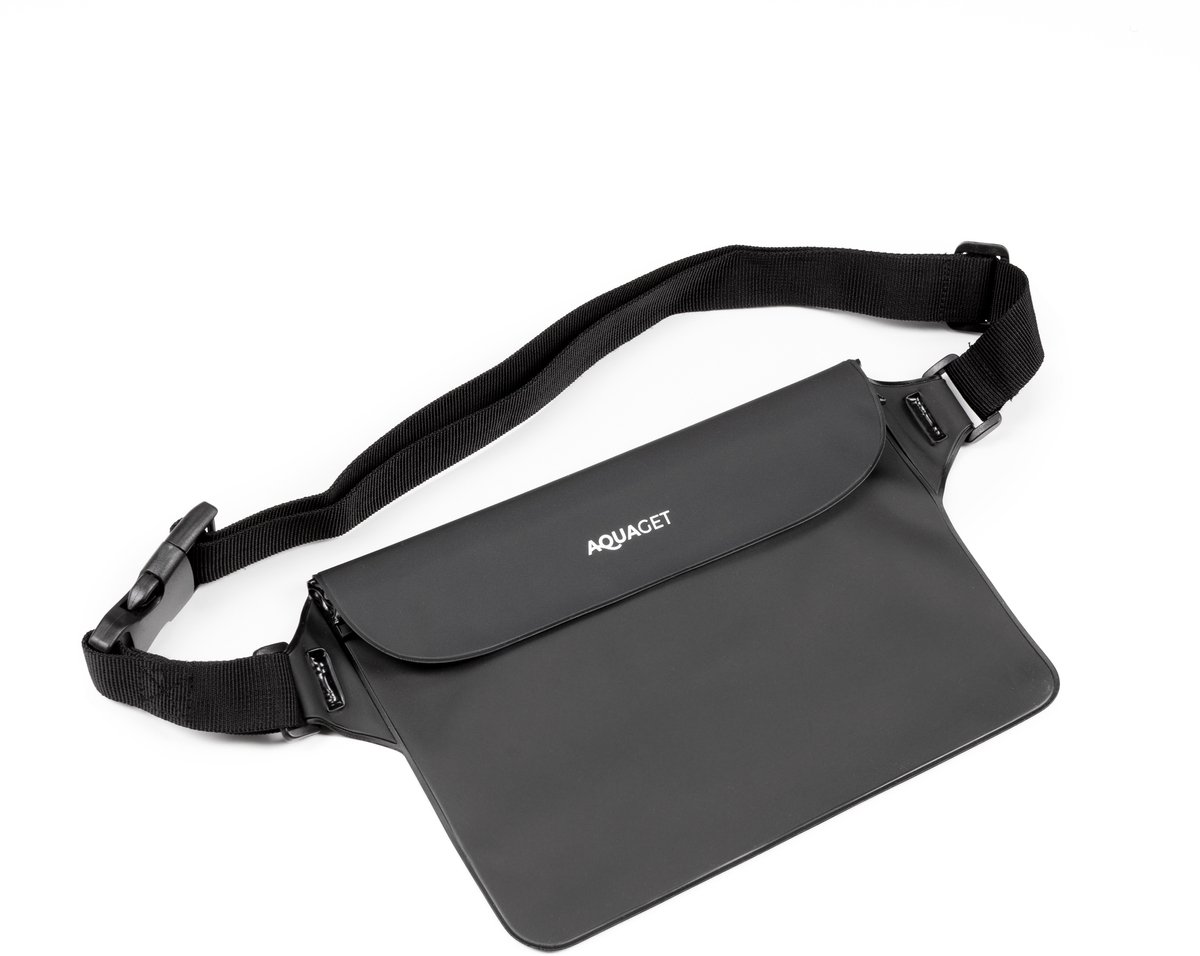 Aquaget® Drybag | Waterdichte Tas | Heuptas | 15 x 22 cm | Zwart