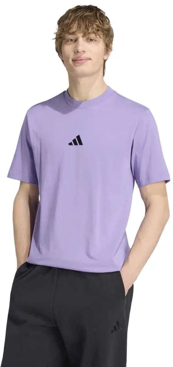 Adidas Essentials Small Logo Single Jersey T-shirt Met Korte Mouwen 2XL Regular Man Zwart