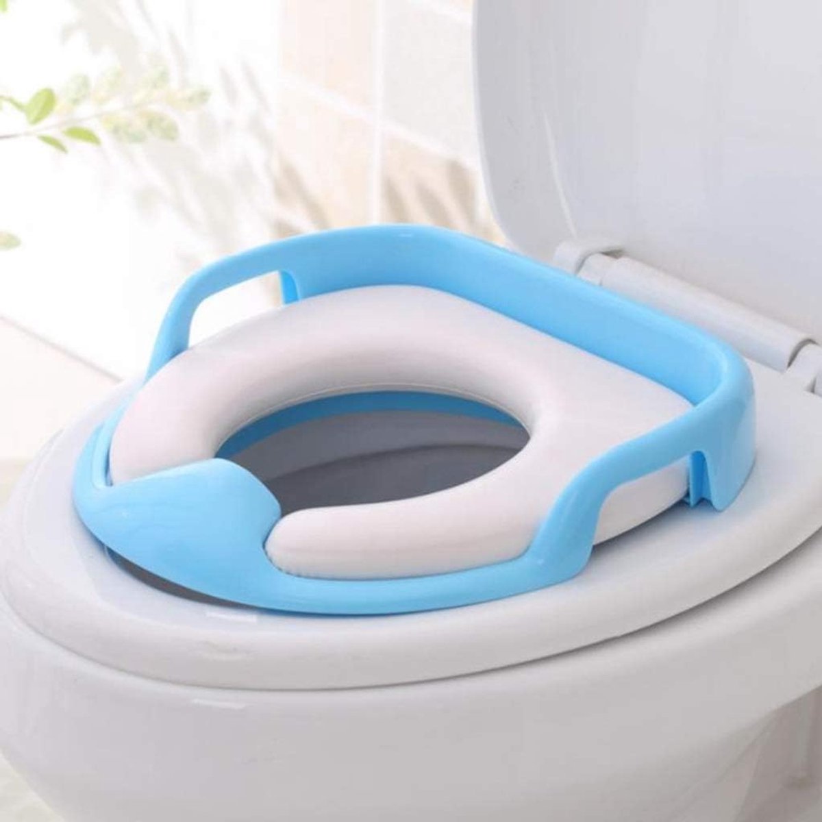 Kinder Toiletbril - Baby Potty - Zindelijkheidstraining - Met Handgrepen - 9x30x32cm - Wit