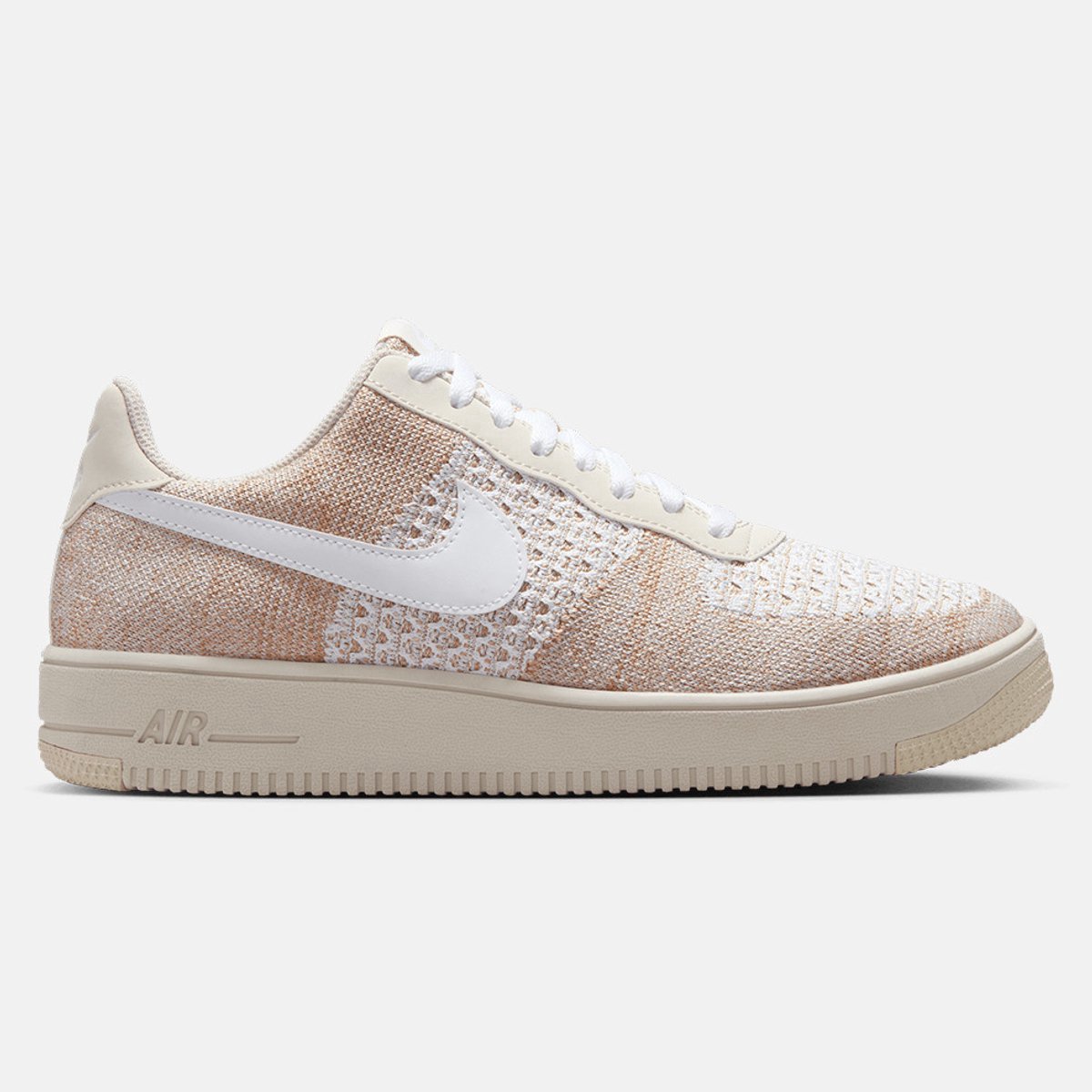 Nike Nike Air Force 1 Low Flyknit 2.0 Sneakers Unisex Gebroken in het echt! Beige
