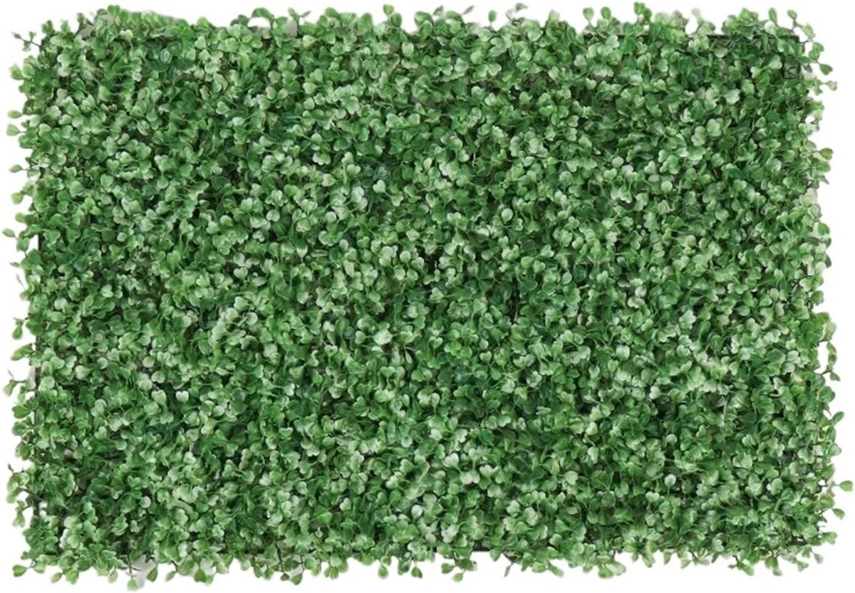 Kunstgras Tapijt - Grasmat Gazon - Buiten Decoratie - Onderhoudsarm - 40 x 60 cm - Wit Groen