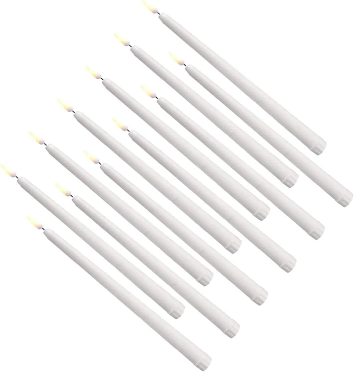 Led Kaarslampjes - Decoratieve Lampen - Sfeervolle Decoratie - Realistisch Vlameffect - 12 Stuks - Geel
