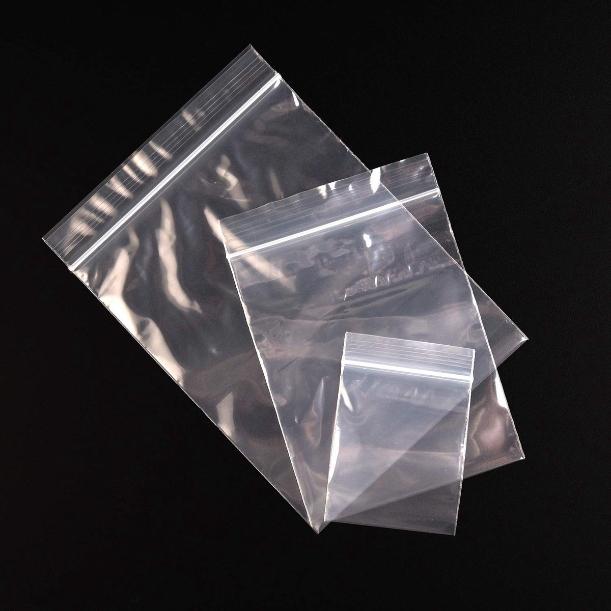 Solidchoice- Plastic Zakken 300 Stuks - Doorzichtige Zakjes - Ritssluiting - Waterdicht - Gripafsluiting - 3 Maten (4x6cm, 7x10cm, 9x13cm) - Opbergzakken