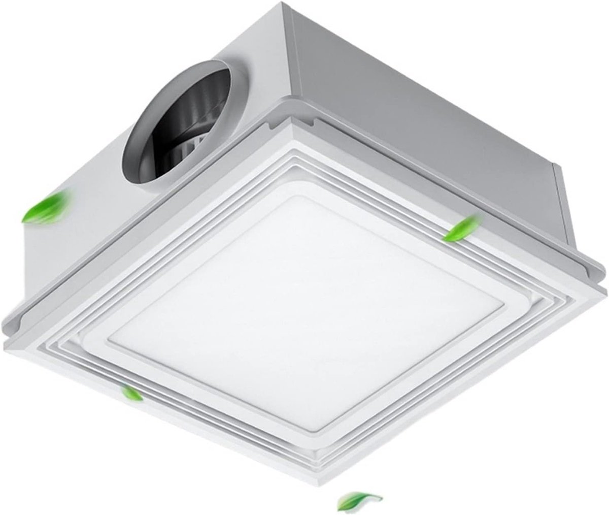 Afzuigventilator met Licht - Badkamer Ventilator - Vocht Verwijderen - Stille Werking 43dB