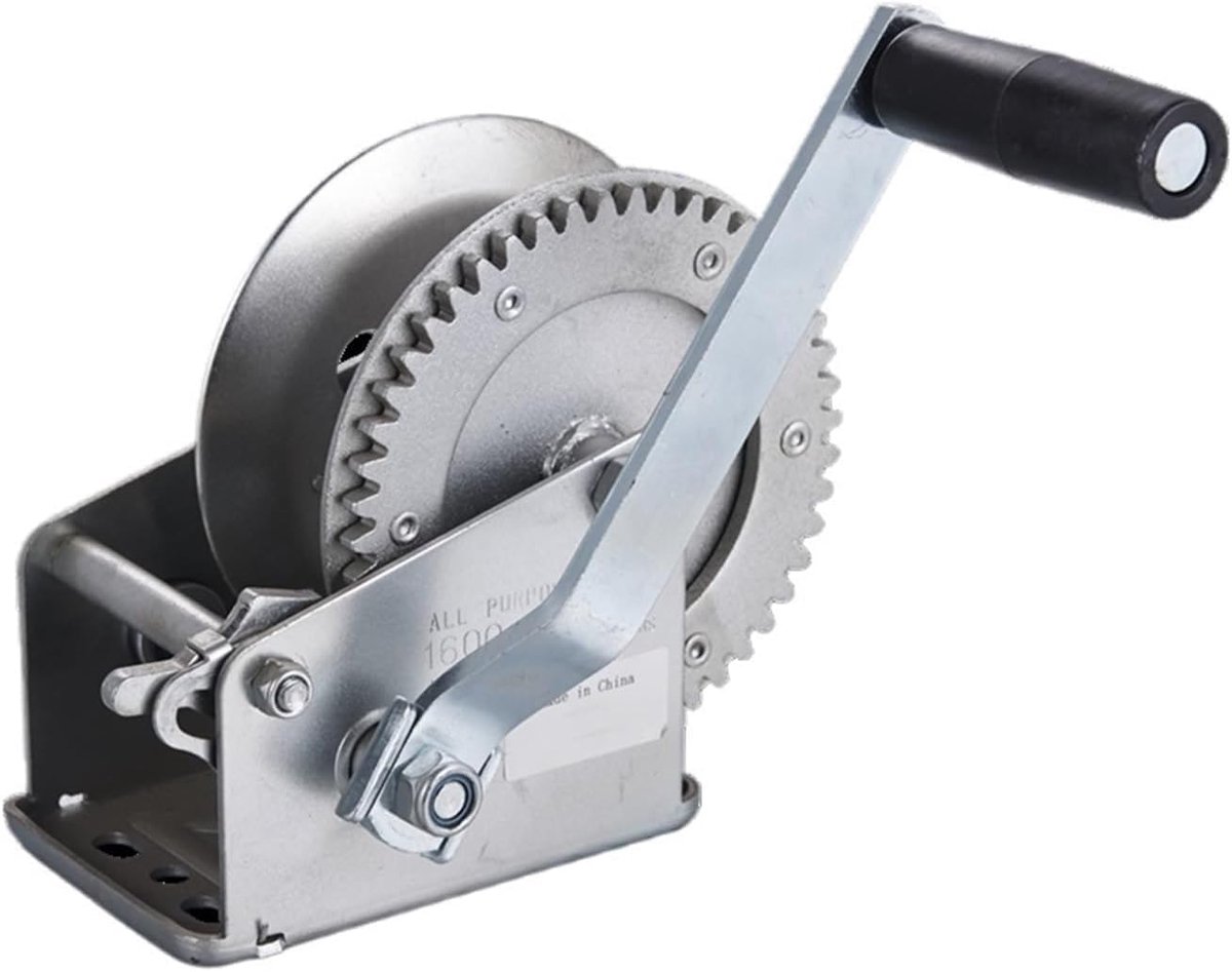 Handlier - Trekbandlier - Zware objecten verplaatsen - Hoge treksterkte - 1600 lbs capaciteit - Zwart