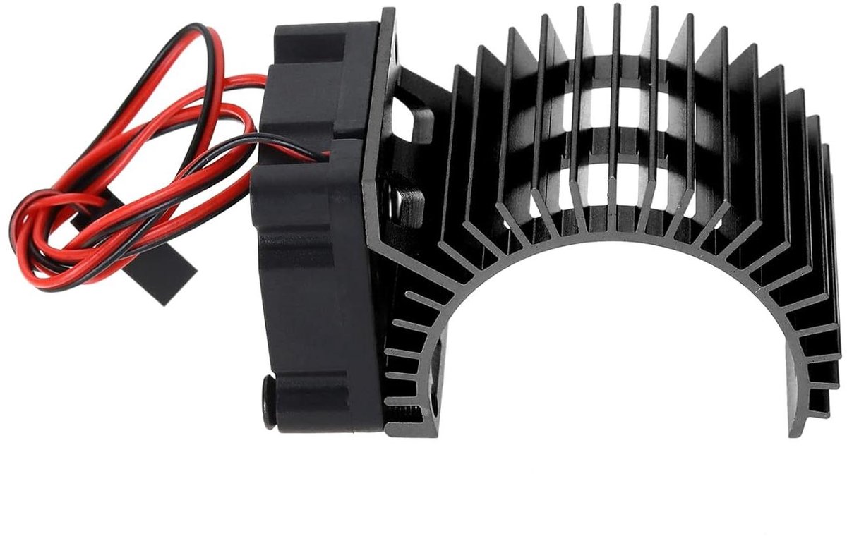 RC Motorkoeler - Motorventilator Koellichaam - RC Auto Koelen - Aluminium Legering - 30 mm - Zwart