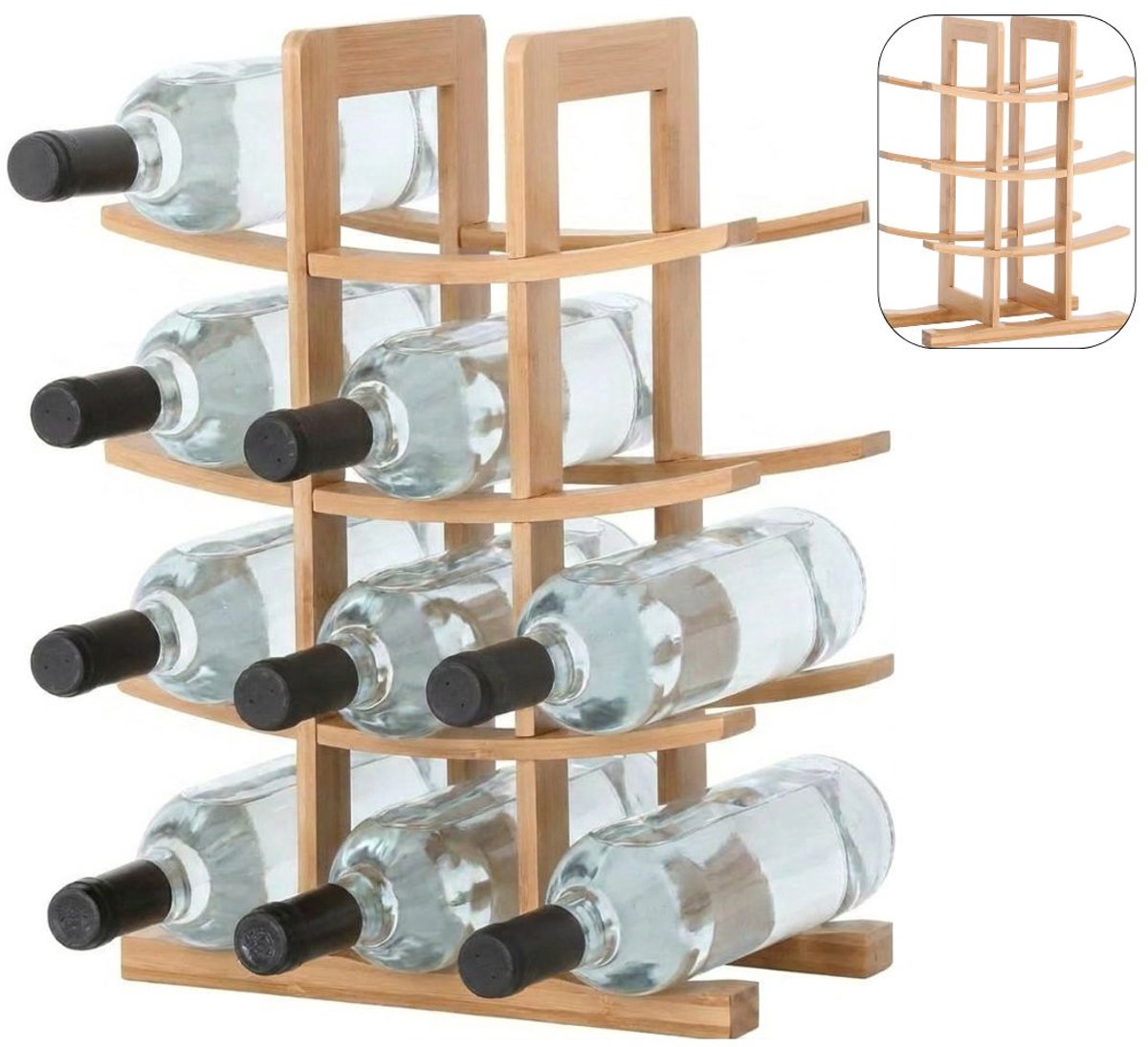 CLVP® Flessendrager - Flessenrek - Bruin