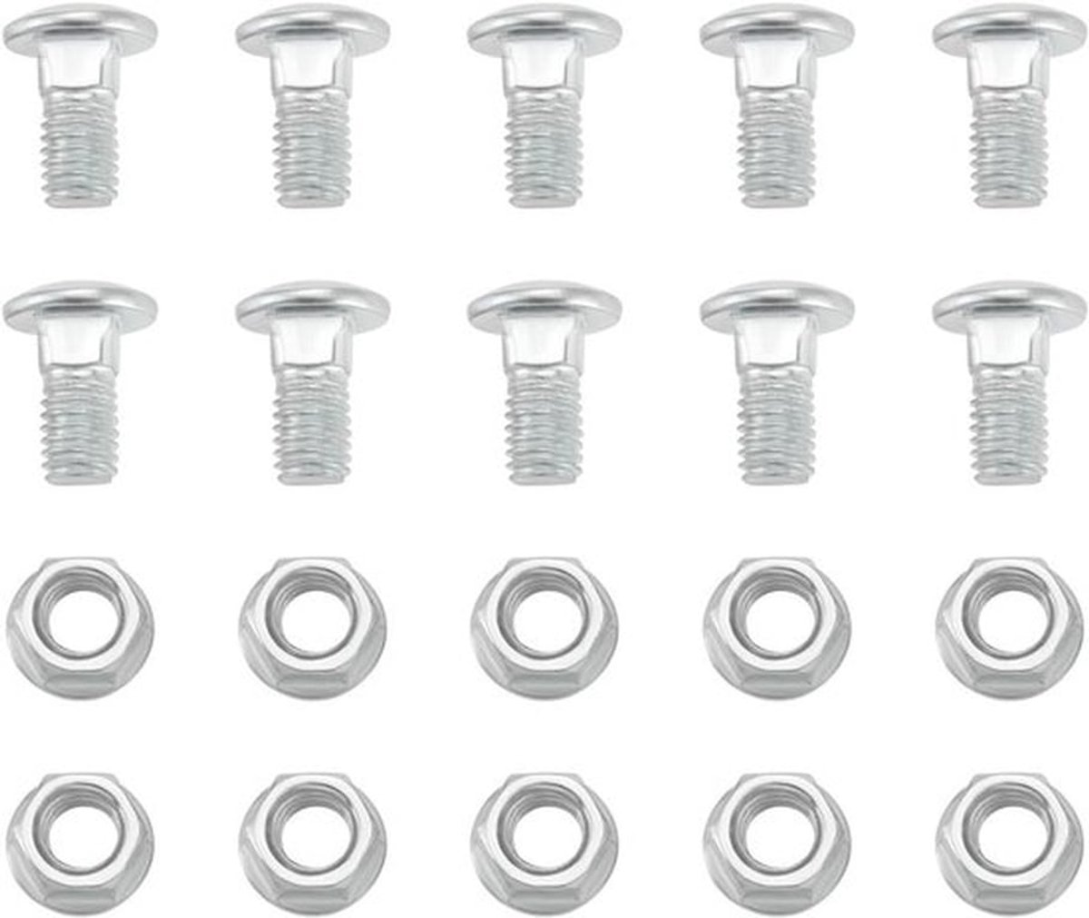 - Schroeven Bouten Moeren - 100 Sets - RVS - Aansluiten Kabelgoten - M8x15mm - Afmetingen 100x60mm 150x60mm 200x60mm 300x60mm - Geschikt voor Ronde Kop - Zilverkleurig.