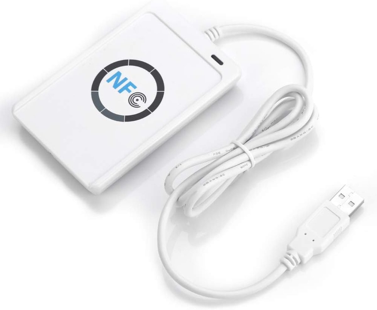 NFC Reader en Writer ACR122U voor ISO 14443A/B - Snelle en Betrouwbare Gegevensoverdracht met Compatibiliteit en Gebruiksvriendelijkheid