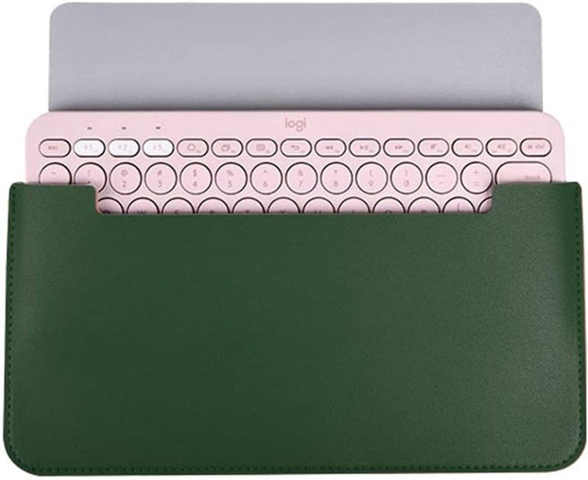 Draagbare Tas voor Bluetooth Toetsenbord - Beschermende en Stofdichte Reisoplossing voor Meerdere Apparaten (Groen)