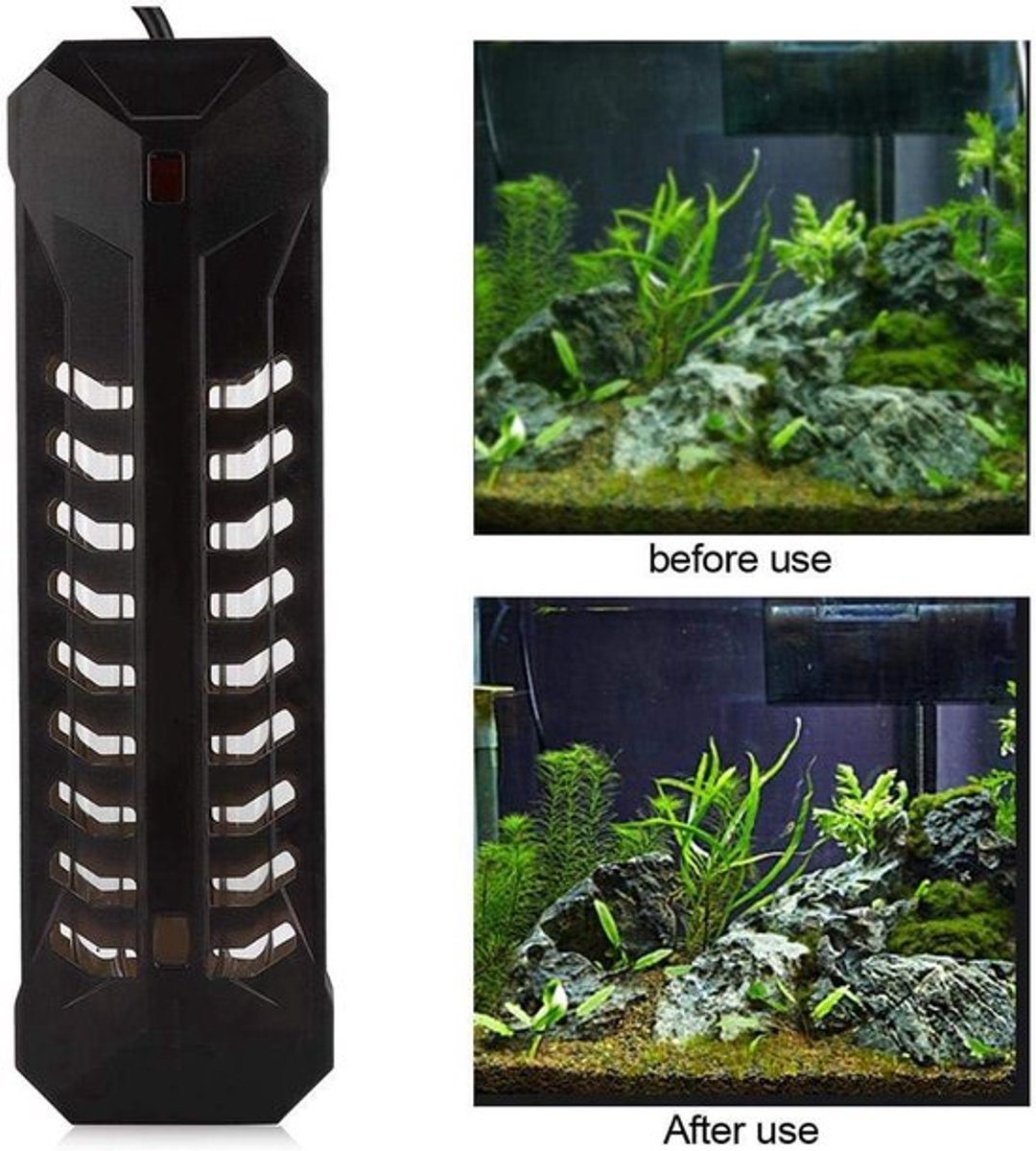 UV-Sterilisatielamp voor Aquarium - Waterdichte Kiemdodende Lamp - Algenbestrijding en Koi Vijver - Geschikt voor Vistank en Visvijver - 22W, 220V EU - 2,1m Kabel