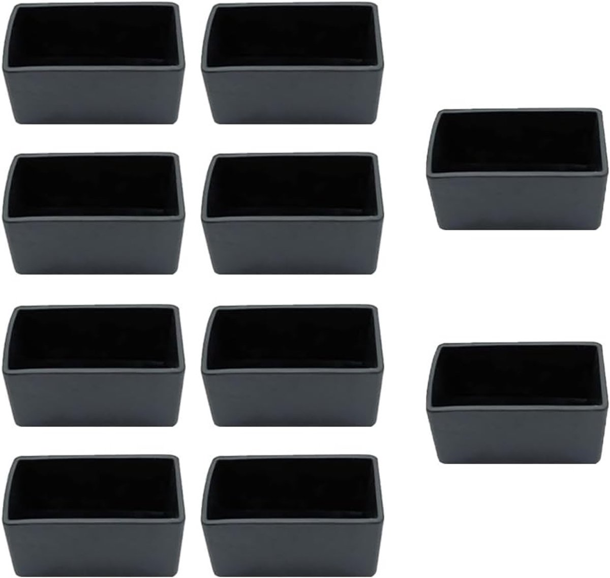Set van 10 Eindkappen voor Strut Channel - Zwarte Beschermkappen voor 40 x 20mm Kanaal, Perfect voor Beveiliging en Afwerking