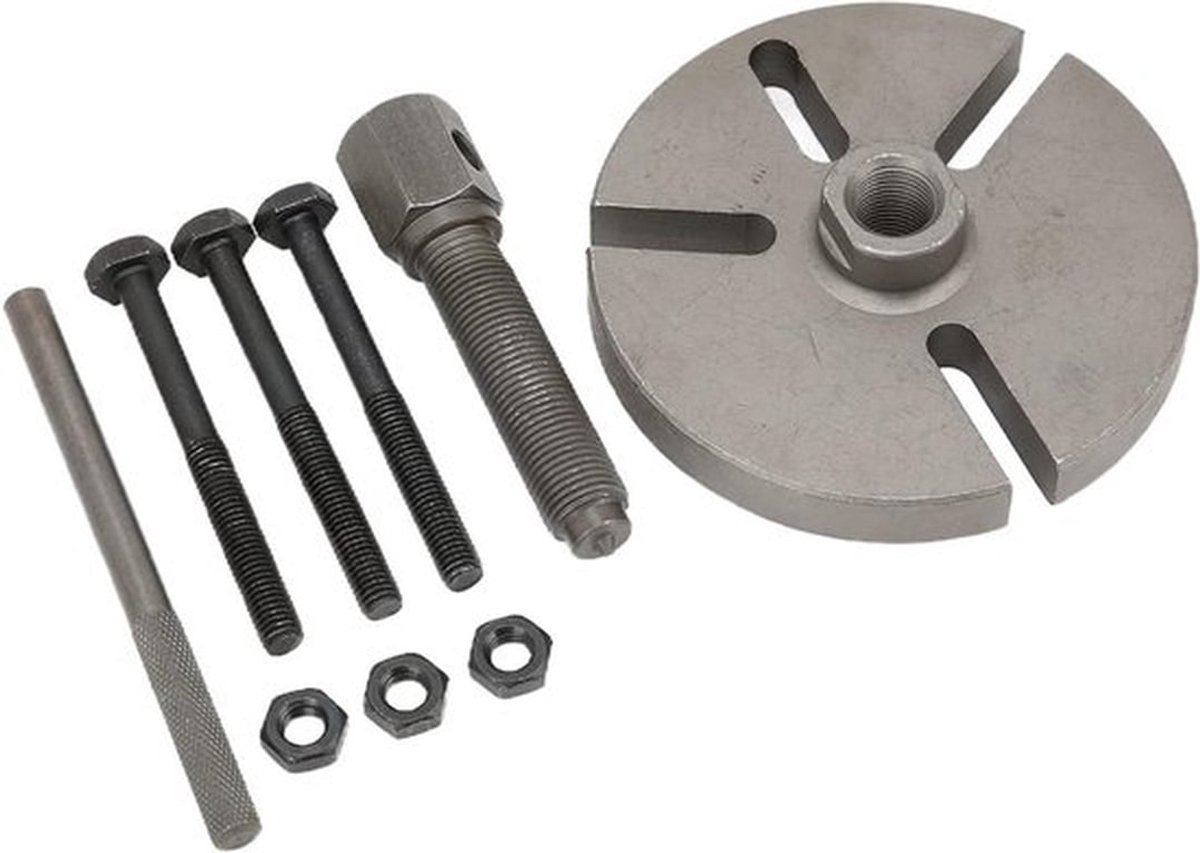Vliegwiel Rotor Magneto Puller Tool - Antirust - Staallegering - Motor - Kit - Geschikt voor alle merken - Zwart Vliegwiel Rotor Magneto Puller Tool, Antirust Magneto Vliegwiel Puller Tool Kit Staallegering voor Motor.