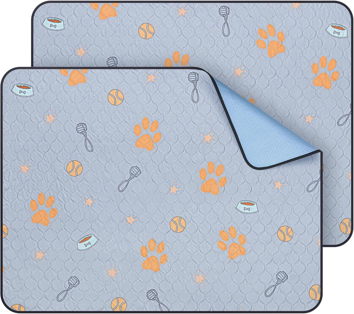 Set van 2 Wasbare Puppy Pads - Super Absorberende Training Mats voor Honden, Antislip en Geschikt voor Meubels en Vloeren