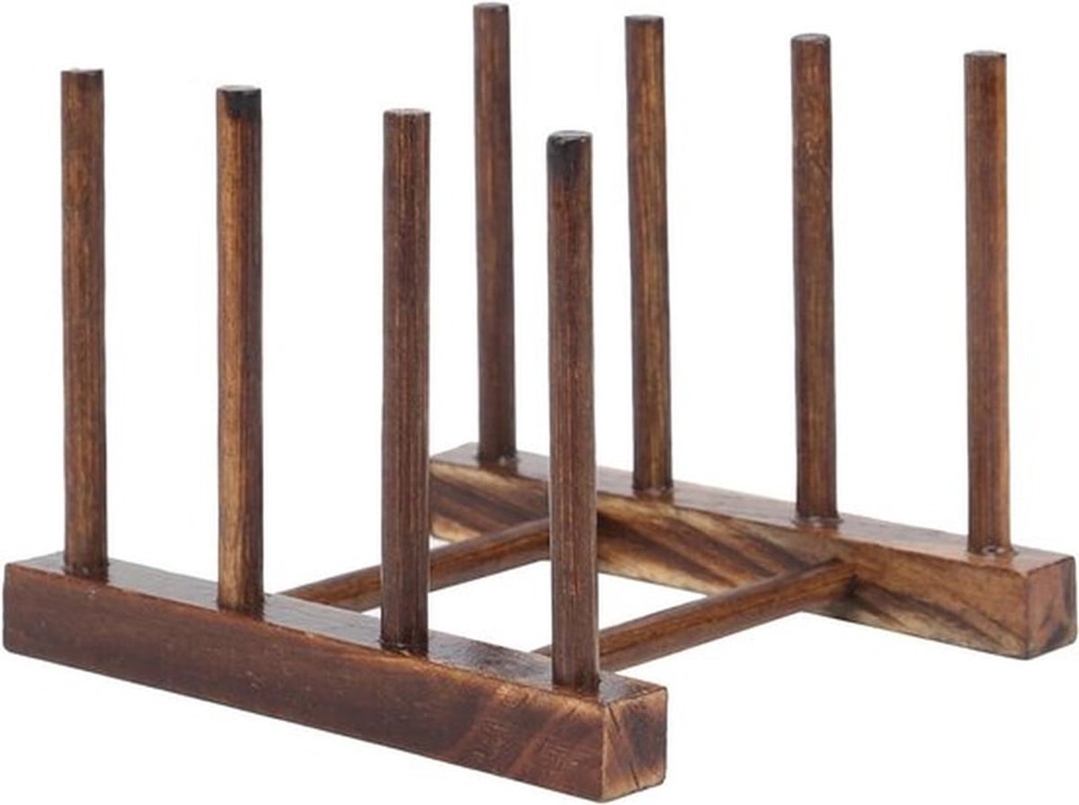 Schotel Droogrek - Afdruiprek - Ruimtebesparend - Opbergrek - Aanrechtblad - Opvouwbaar - Geschikt voor Keuken - Houtskool - 4 kolommen - Grijs - Opbergoplossing 32 cm breed