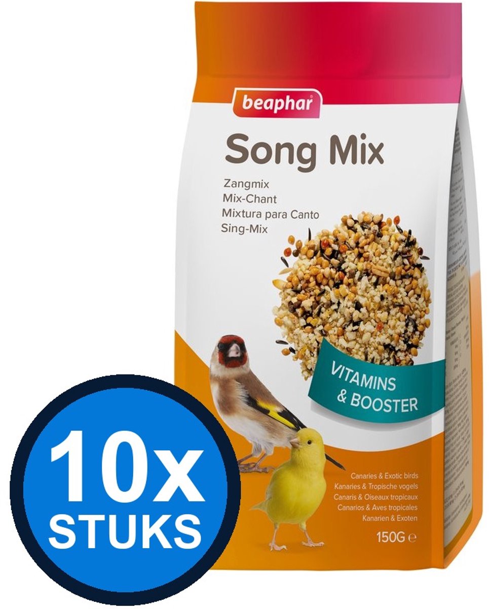 10x Beaphar - zangmix 150gr - Vogelvoer - 150 g