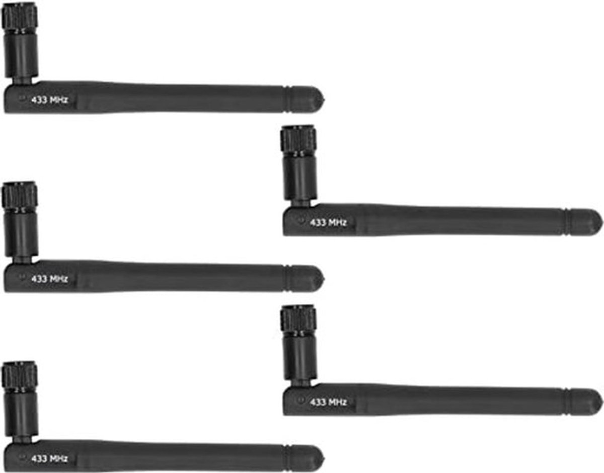 5 stuks antenne, 423-433 MHz SMA mannelijke connector, omnidirectionele antenne voor draadloze communicatie