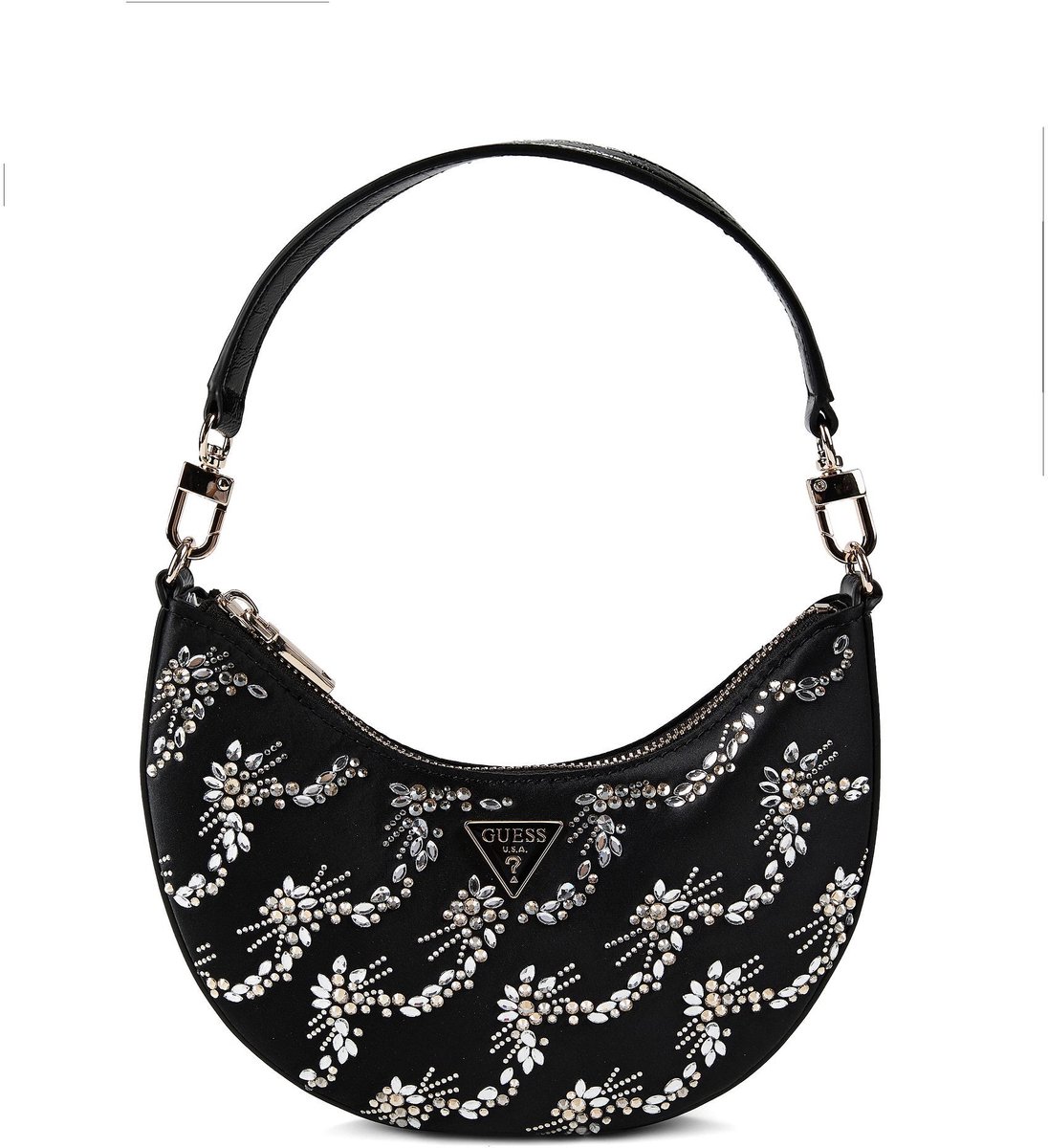 GUESS schoudertas handtas Tasmin Mini Shoulder Bag Black zwart