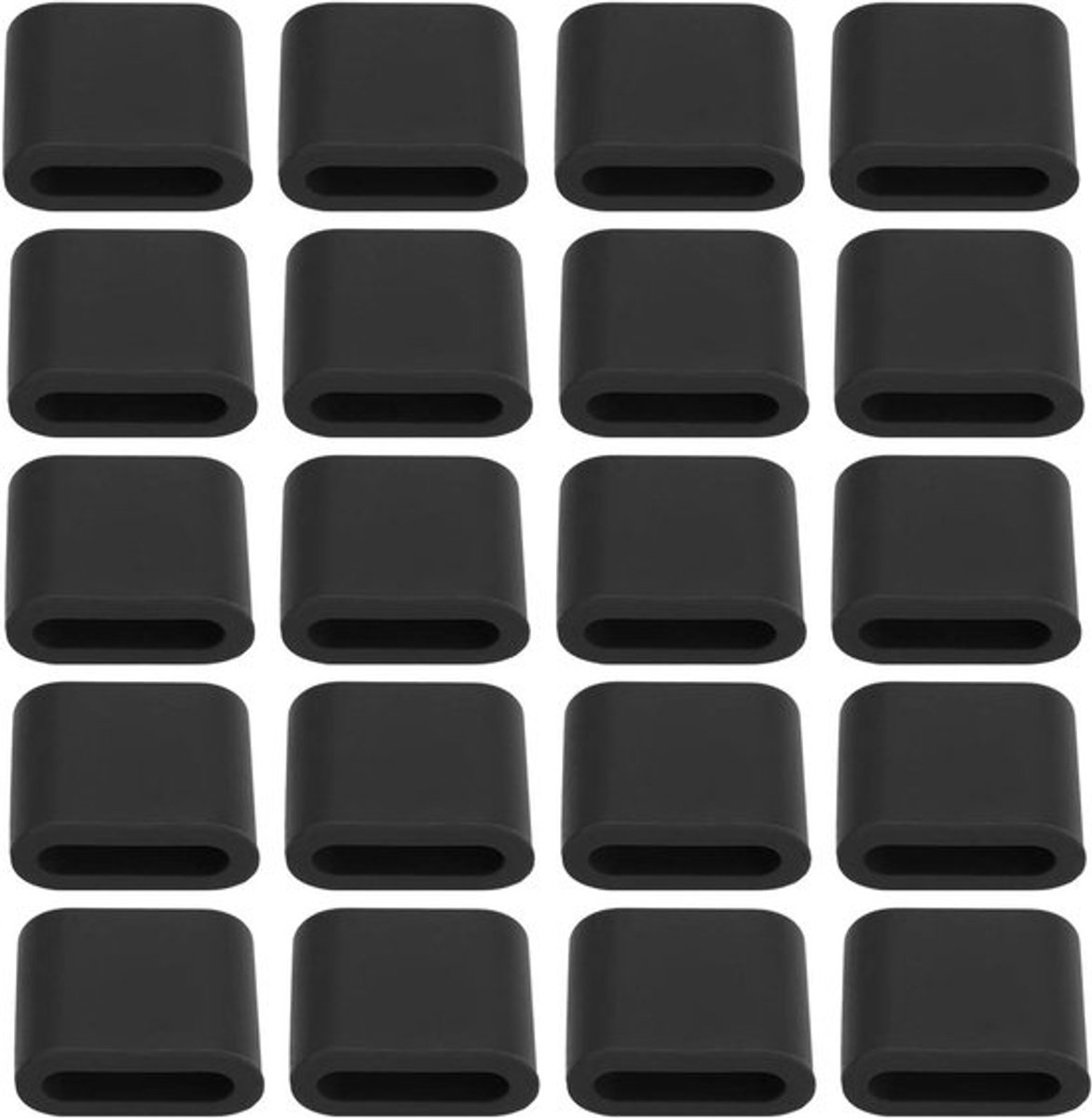 - Beschermhoes voor USB C poort - Stofkap covers - Siliconen - Geschikt voor Android smartphones MacBook en elk type C oplaadpoort - 20 stuks